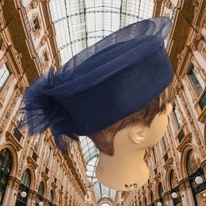 Vintage 80s Blue Hat